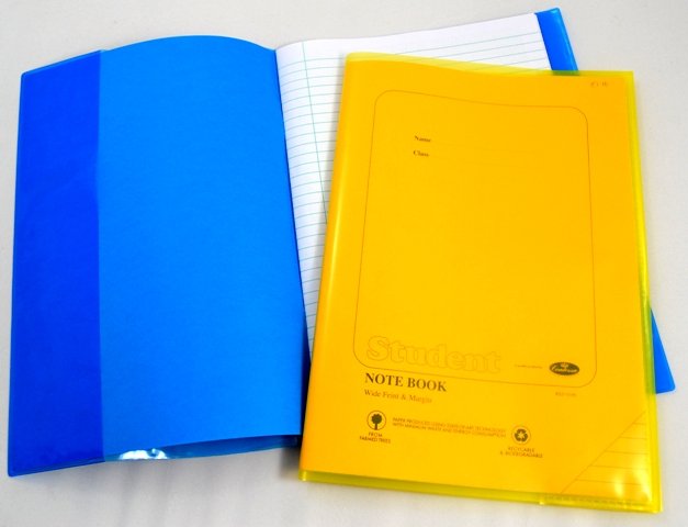 Exercise Book Cover A4 Thick Yellow